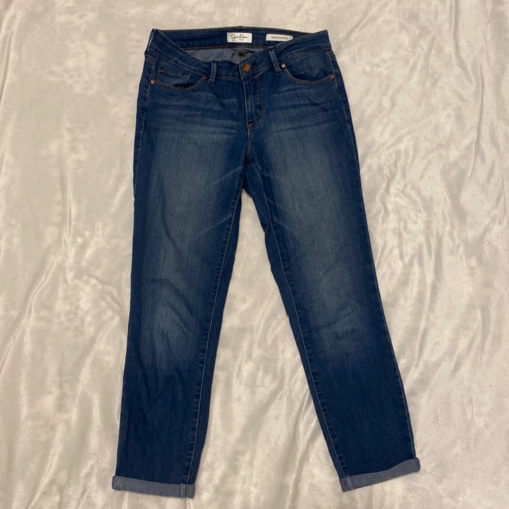 Jessica Simpson Rolled Crop Skinny Jeans - size 4/27